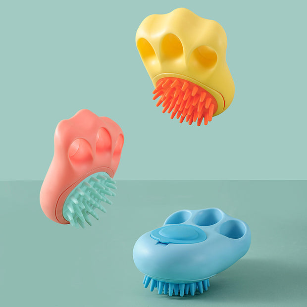 Durable Cat Paw Bath Brush Fine Foaming