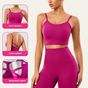 French Breathable Fixed Cup Sports Underwear