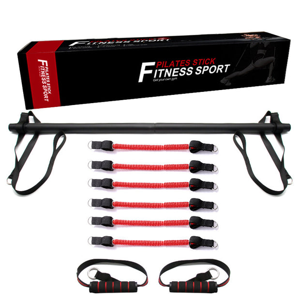 Pilates Bar Kit With Resistance Bands Portable