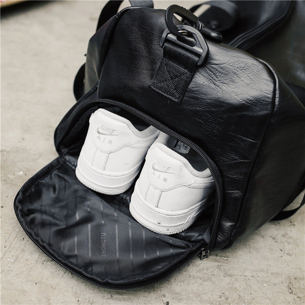 Portable travel bag full luggage