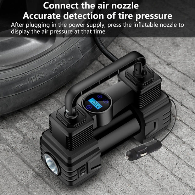 Air Compressor 12V Heavy Duty Portable Electric Car Tyre Inflator 150PSI UK the