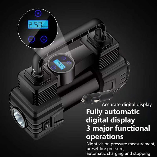 Air Compressor 12V Heavy Duty Portable Electric Car Tyre Inflator 150PSI UK the