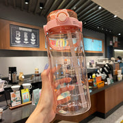 Large Capacity Double Drink Sports Bottle Food Grade PC Material High Temperature Resistance Drop-proof And Portable