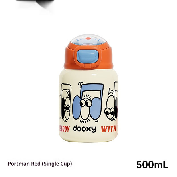 Children's Thermos Mug Baby Straight Drink Cup Infant School Water Bottle