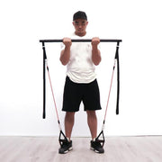 Pilates Bar Kit With Resistance Bands Portable