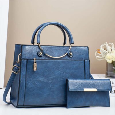 Large Capacity Bag Women's Special-interest Design Handbag Two-piece