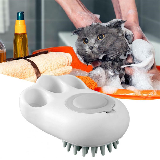 Durable Cat Paw Bath Brush Fine Foaming