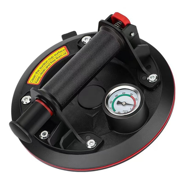 8-inch vacuum glass suction tray with pressure gauge and handle for easy glass tile transport