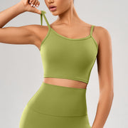 French Breathable Fixed Cup Sports Underwear