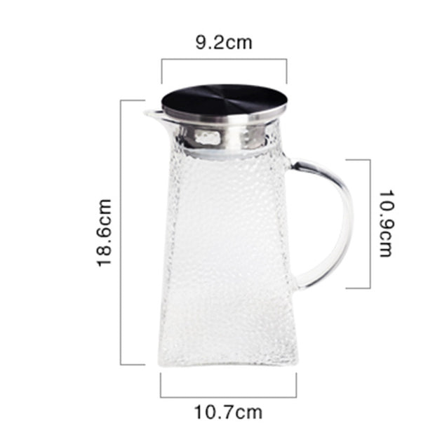 Glass Cold Water Bottle Square Glass Juice Jug Household Goods Drink
