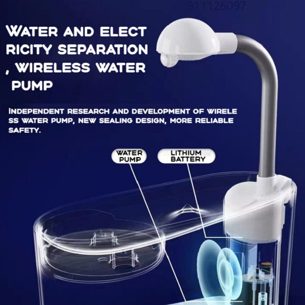 Wireless Cat Water Fountain Automatic Pet Drinker