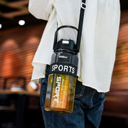 Hexagonal Three-piece Cup Large Capacity Sports Gradient Water Bottle Portable Double Drink Cup