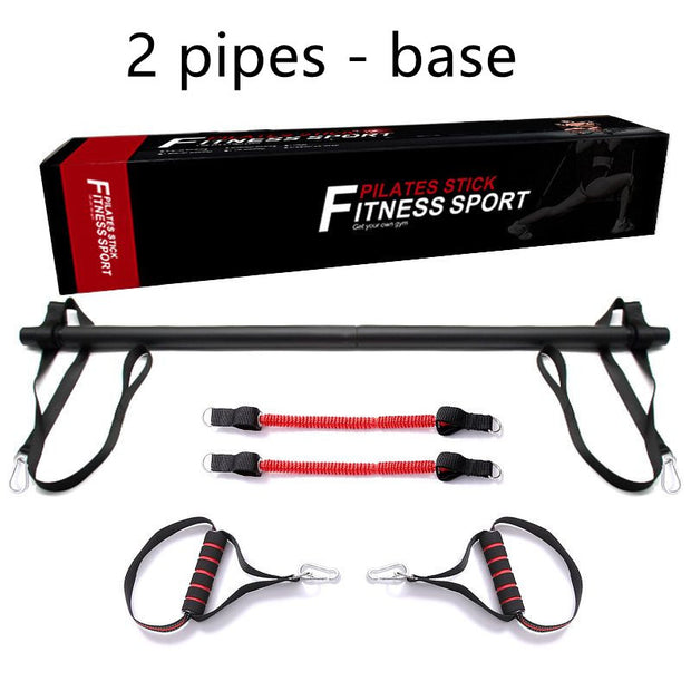 Pilates Bar Kit With Resistance Bands Portable